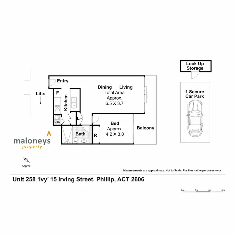 Floorplan of Homely apartment listing, 258/15 Irving Street, Phillip ACT 2606
