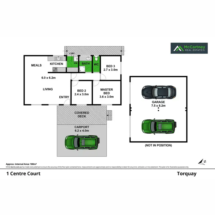 Floorplan of Homely house listing, 1 Centre Court, Torquay VIC 3228
