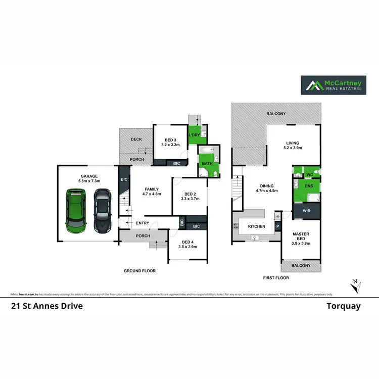 Floorplan of Homely house listing, 21 St Annes Drive, Torquay VIC 3228