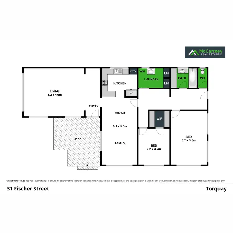 Floorplan of Homely house listing, 31 Fischer Street, Torquay VIC 3228