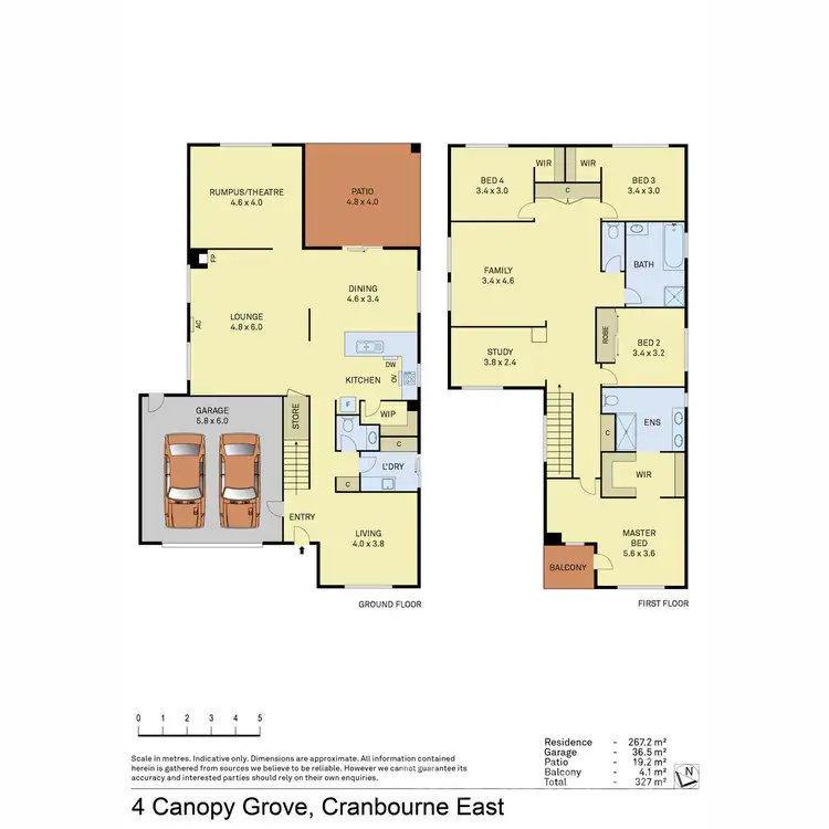 Floorplan of Homely house listing, 4 Canopy Grove, Cranbourne East VIC 3977