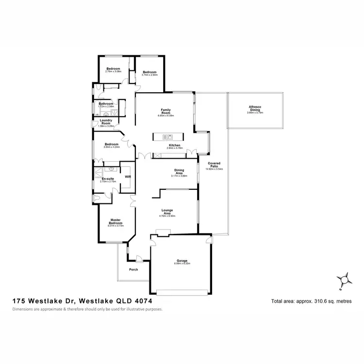 Floorplan of Homely house listing, 175 Westlake Drive, Westlake QLD 4074