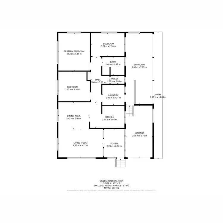 Floorplan of Homely house listing, 11 Hallas Street, Gatton QLD 4343