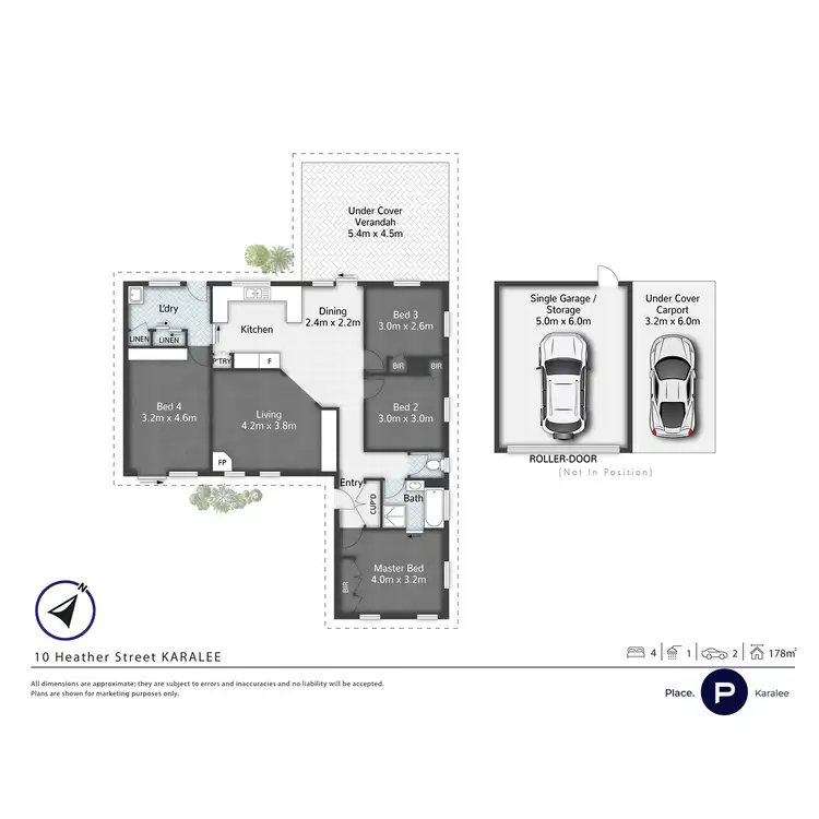 Floorplan of Homely house listing, 10-12 Heather Street, Karalee QLD 4306
