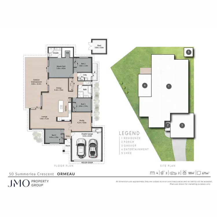 Floorplan of Homely house listing, 50 Summerlea Crescent, Ormeau QLD 4208