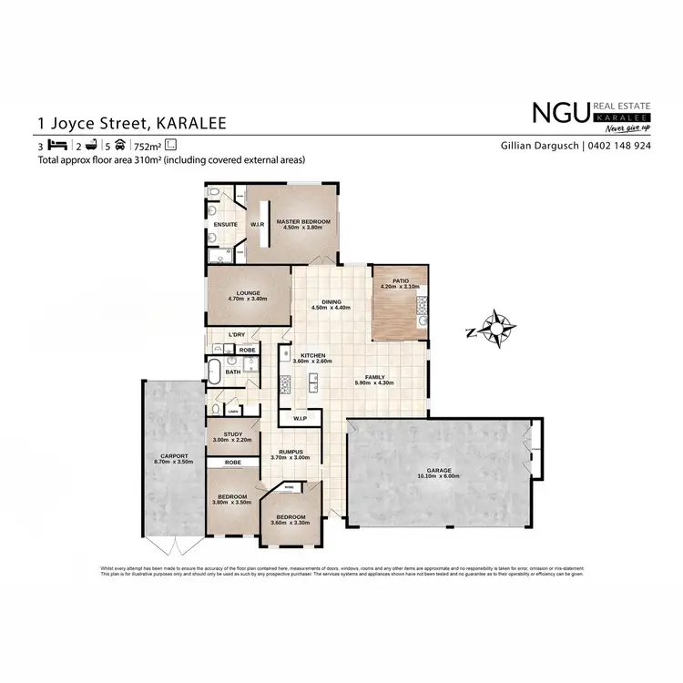 Floorplan of Homely house listing, 1 Joyce Street, Karalee QLD 4306