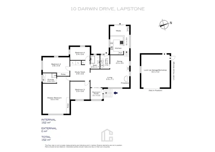 Floorplan of Homely house listing, 10 Darwin Drive, Lapstone NSW 2773