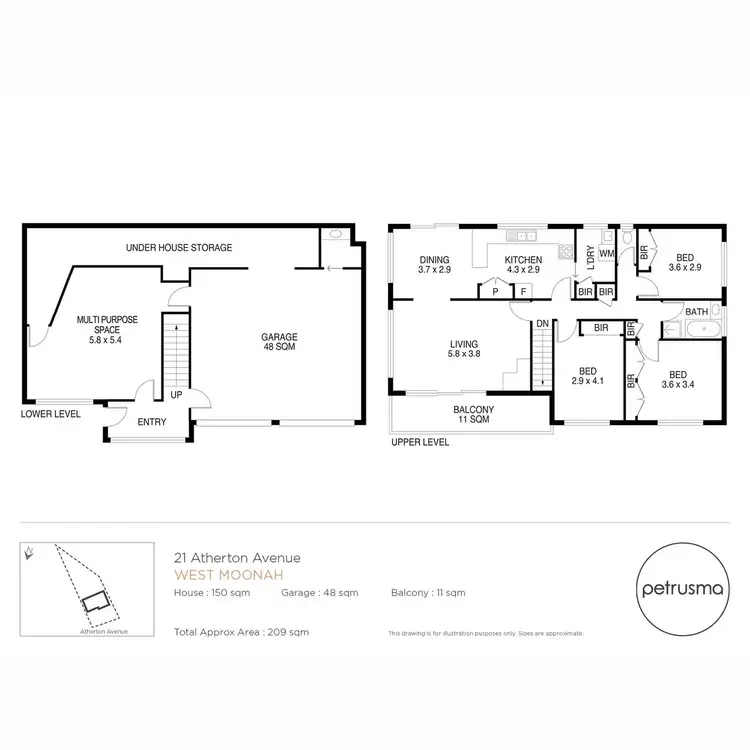 Floorplan of Homely house listing, 21 Atherton Avenue, West Moonah TAS 7009