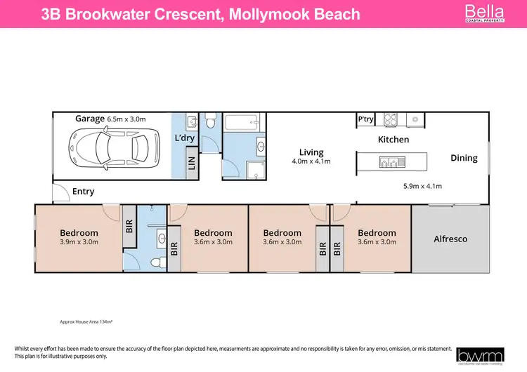 Floorplan of Homely house listing, 3B Brookwater Crescent, Mollymook Beach NSW 2539