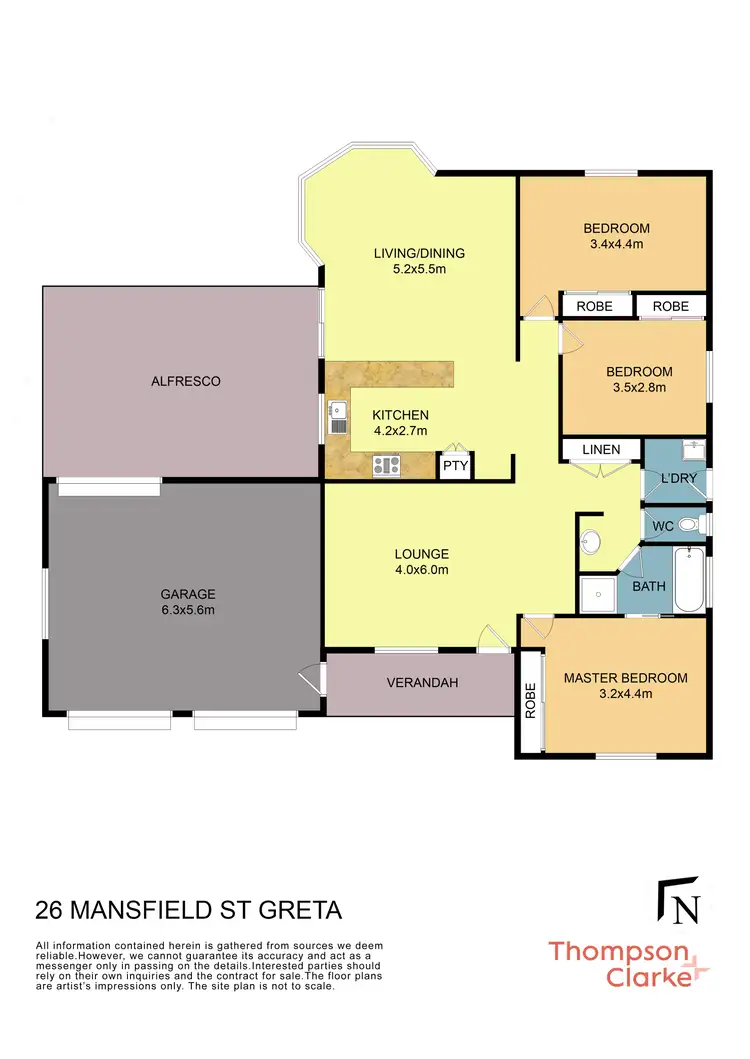 Floorplan of Homely house listing, 26 Mansfield Street, Greta NSW 2334