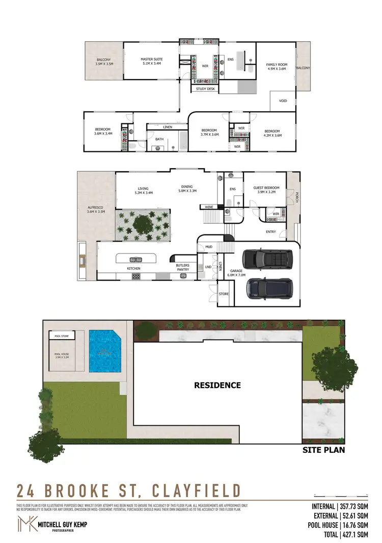 Floorplan of Homely house listing, 24 Brooke Street, Clayfield QLD 4011
