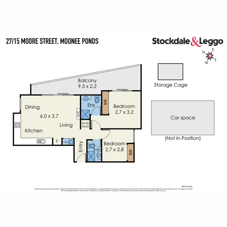 Floorplan of Homely apartment listing, 27/15 Moore Street, Moonee Ponds VIC 3039