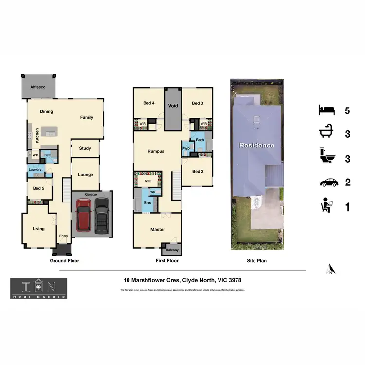 Floorplan of Homely house listing, 10 Marshflower Crescent, Clyde North VIC 3978