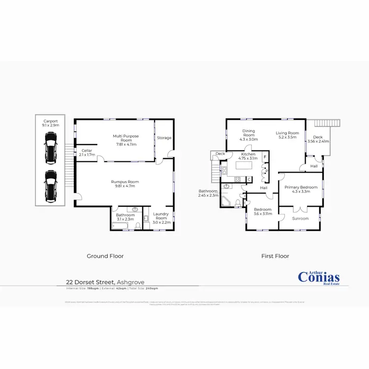 Floorplan of Homely house listing, 22 Dorset Street, Ashgrove QLD 4060