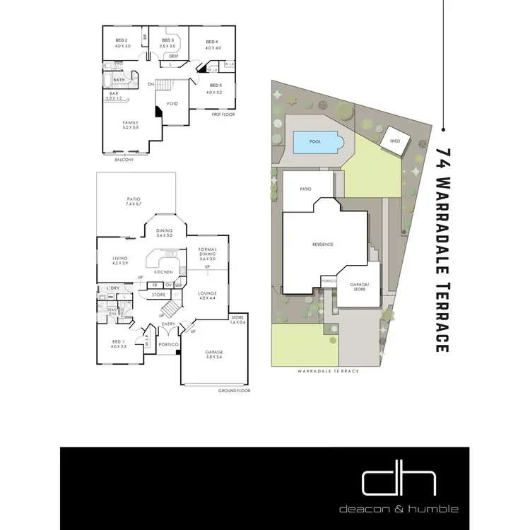 Floorplan of Homely house listing, 74 Warradale Terrace, Landsdale WA 6065