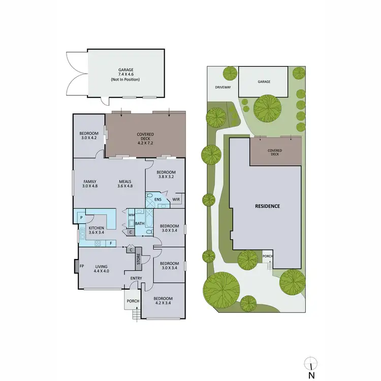 Floorplan of Homely house listing, 50 Romoly Drive, Forest Hill VIC 3131