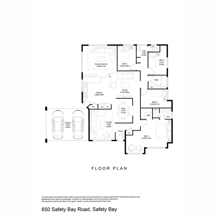 Floorplan of Homely house listing, 650 Safety Bay Road, Waikiki WA 6169