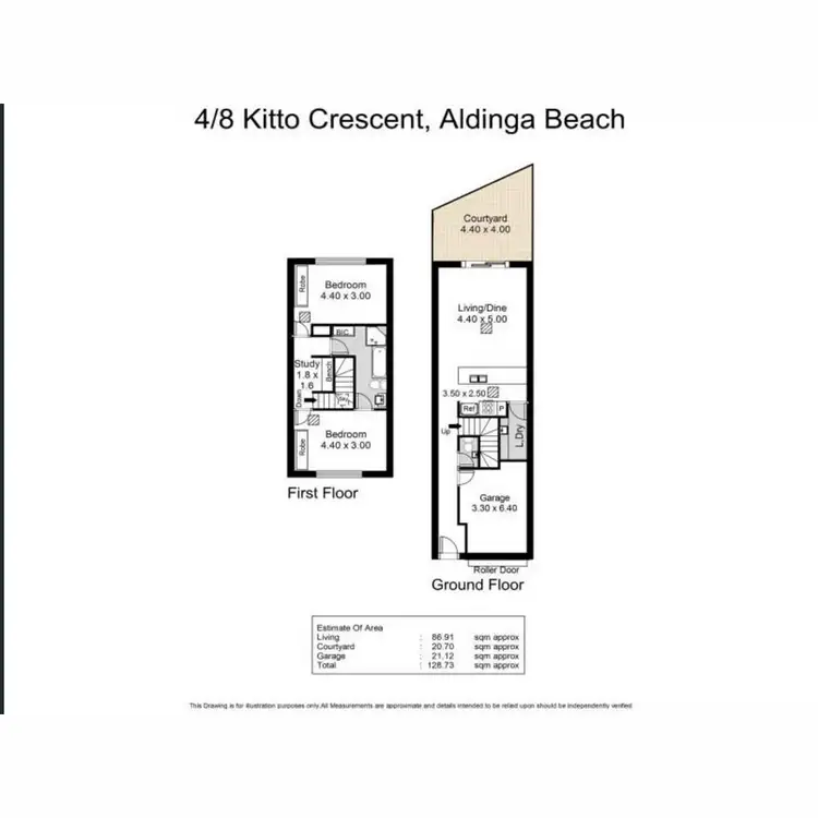 Floorplan of Homely house listing, 4/8 Kitto Crescent, Aldinga Beach SA 5173