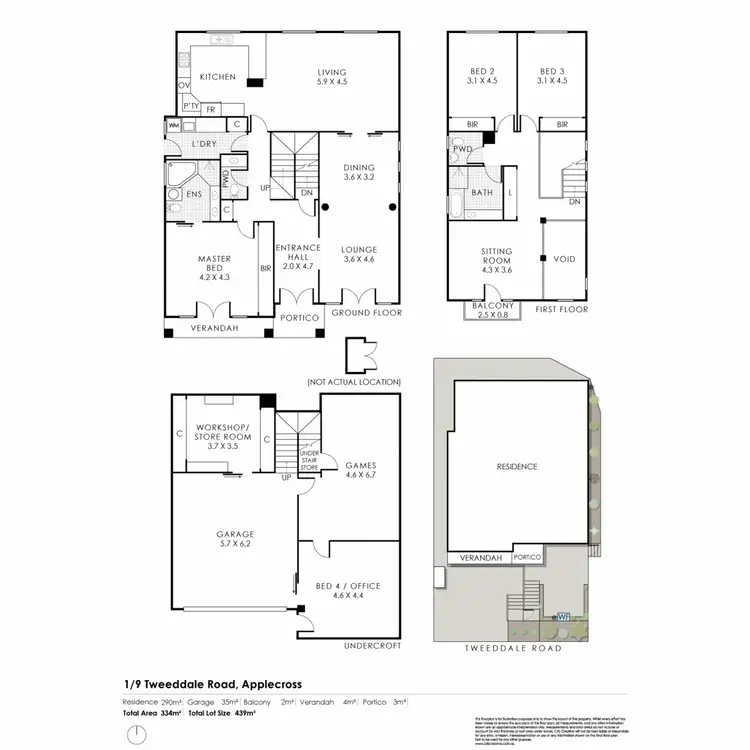 Floorplan of Homely house listing, 1/9 Tweeddale Road, Applecross WA 6153