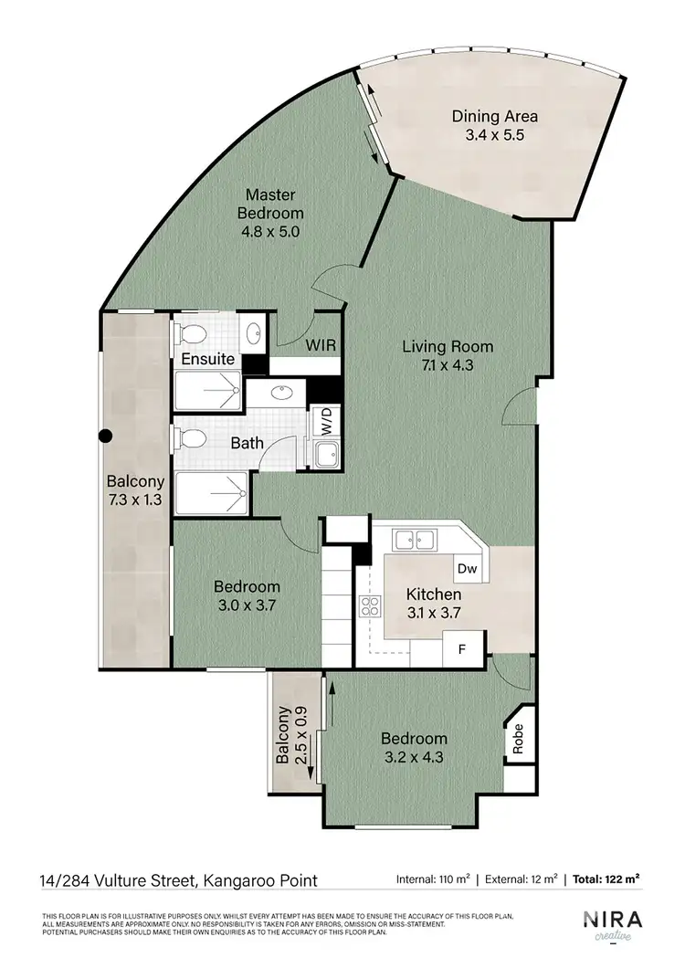 Floorplan of Homely apartment listing, 14/284 Vulture Street, Kangaroo Point QLD 4169