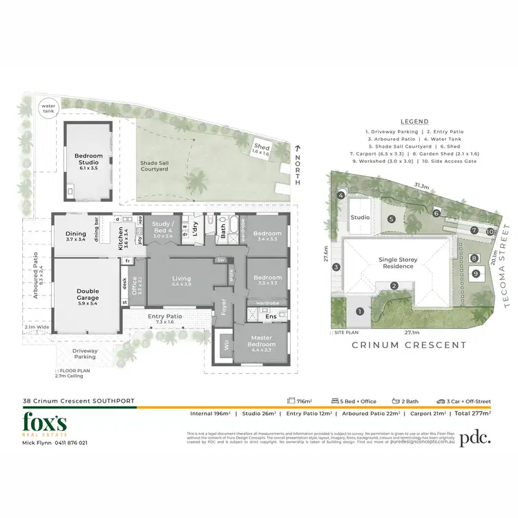 Floorplan of Homely house listing, 38 Crinum Crescent, Southport QLD 4215