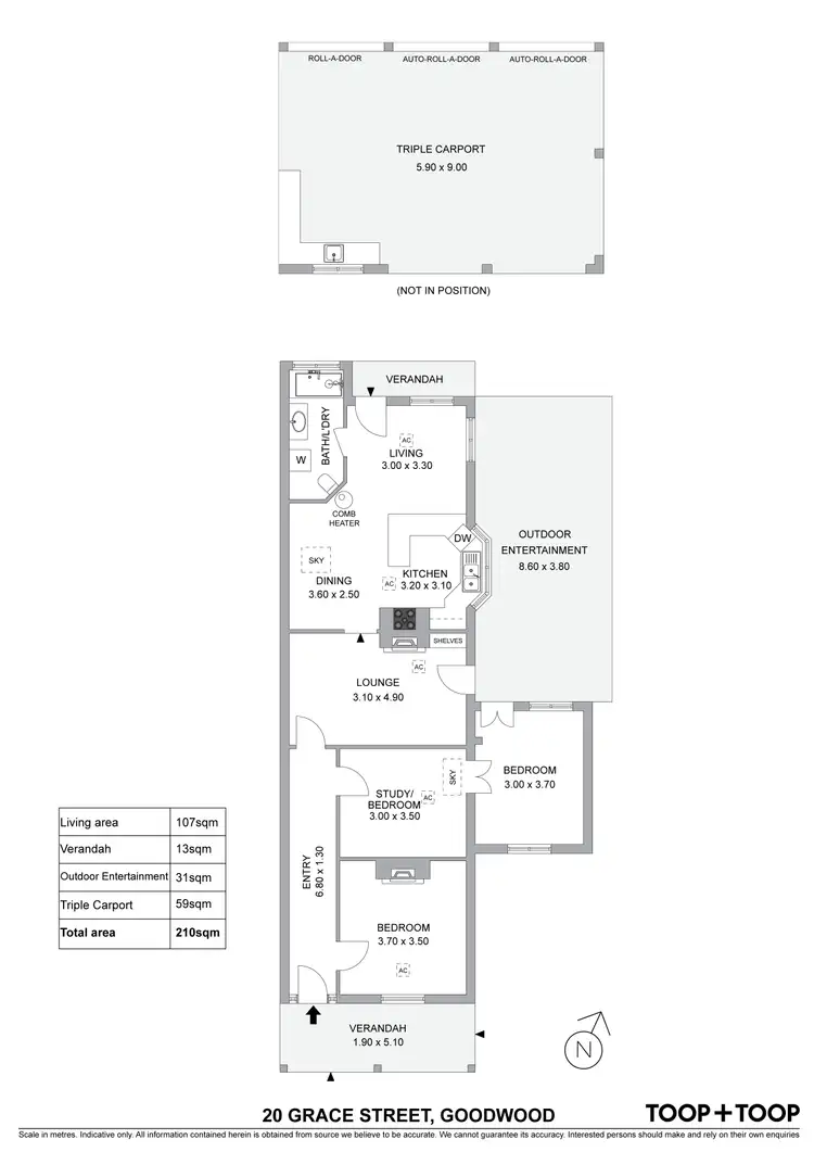 Floorplan of Homely house listing, 20 Grace Street, Goodwood SA 5034