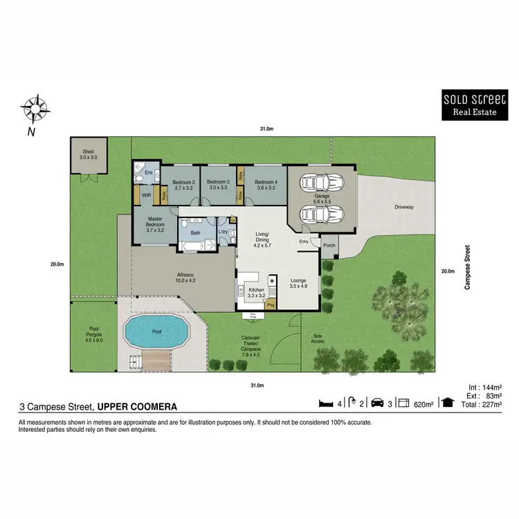 Floorplan of Homely house listing, 3 Campese Street, Upper Coomera QLD 4209