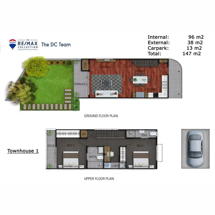 Floorplan of Homely townhouse listing, 1/40 Booligal Street, Carina QLD 4152