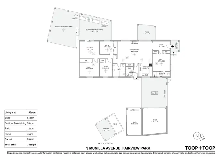 Floorplan of Homely house listing, 9 Munilla Avenue, Fairview Park SA 5126