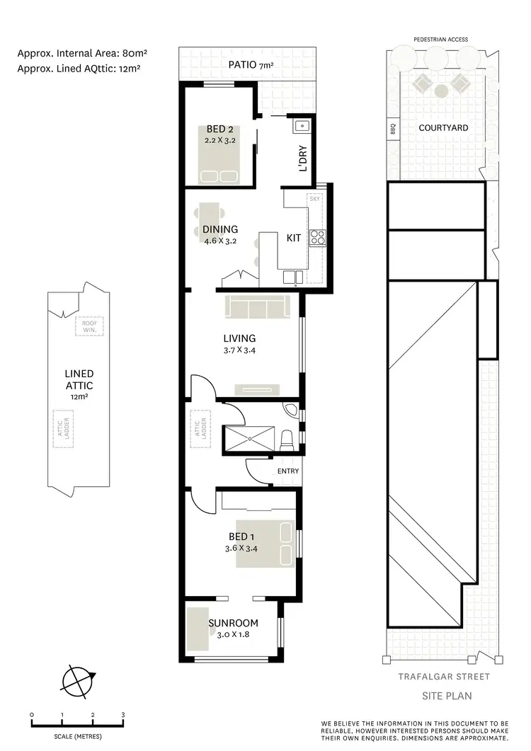 Floorplan of Homely semi-detached listing, 154a Trafalgar Street, Annandale NSW 2038
