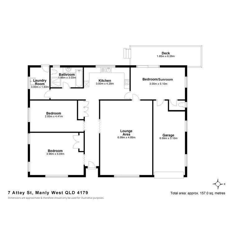 Floorplan of Homely house listing, 7 Attey Street, Manly West QLD 4179