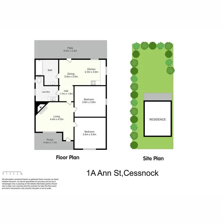 Floorplan of Homely house listing, 1a Ann Street, Cessnock NSW 2325