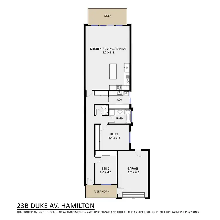 Floorplan of Homely townhouse listing, 23B Duke Avenue, Hamilton VIC 3300