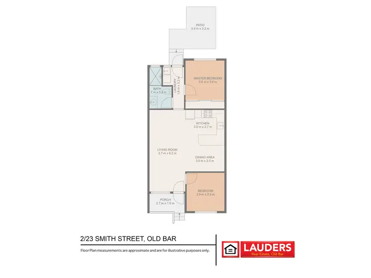 Floorplan of Homely unit listing, 2/23 Smith Street, Old Bar NSW 2430