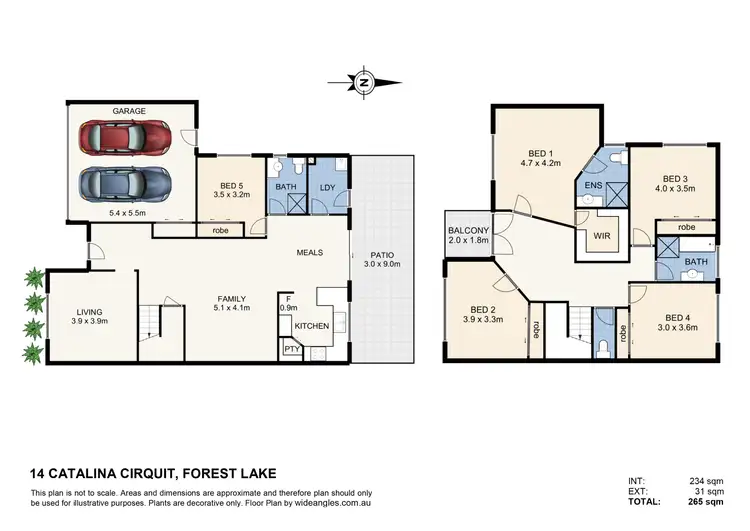 Floorplan of Homely house listing, 14 Catalina Circuit, Forest Lake QLD 4078