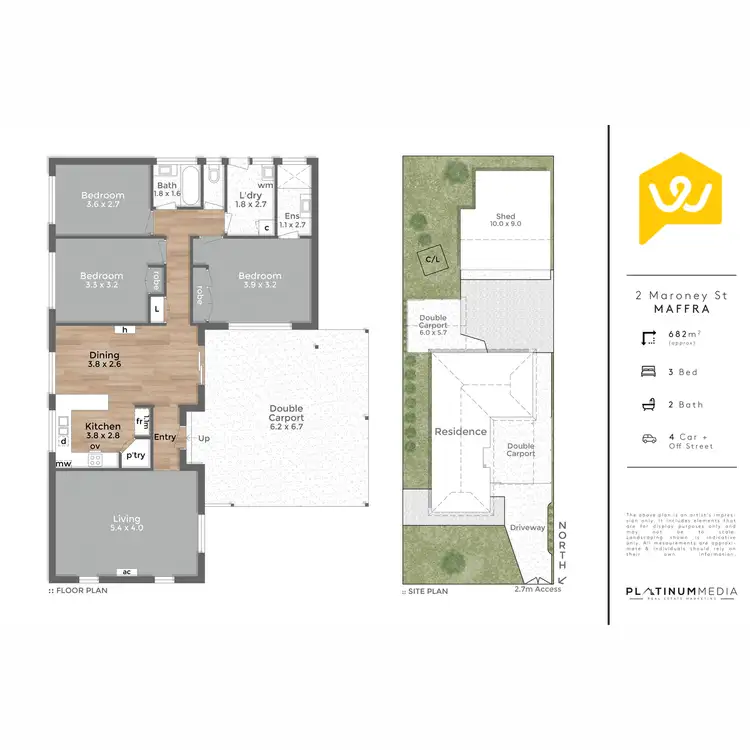 Floorplan of Homely house listing, 2 Moroney Street, Maffra VIC 3860
