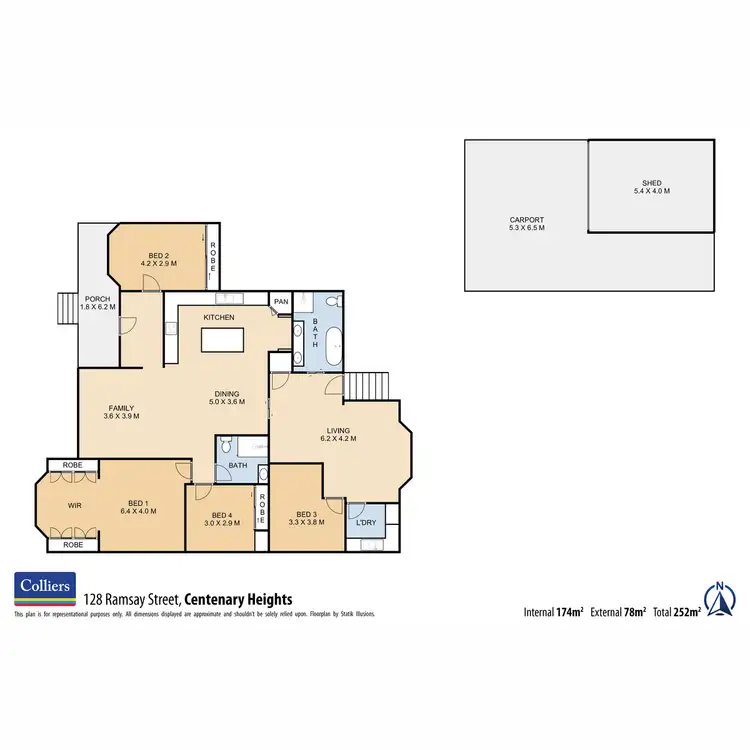 Floorplan of Homely house listing, 128 Ramsay Street, Centenary Heights QLD 4350