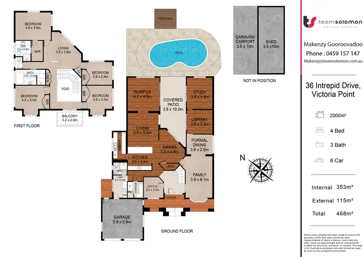 Floorplan of Homely house listing, 36 Intrepid Drive, Victoria Point QLD 4165