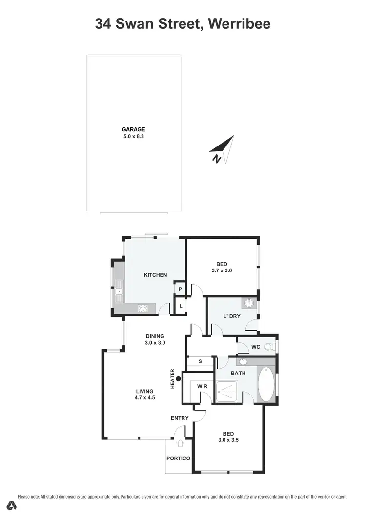 Floorplan of Homely house listing, 34 Swan Street, Werribee VIC 3030