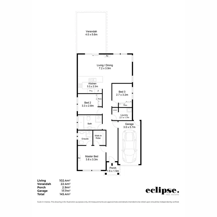 Floorplan of Homely house listing, 4 Semillon Crescent, Andrews Farm SA 5114