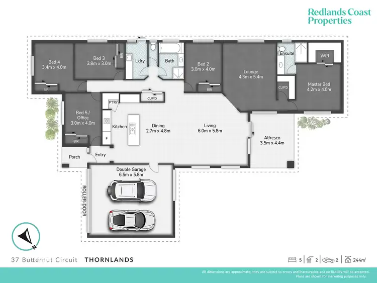 Floorplan of Homely house listing, 37 Butternut Circuit, Thornlands QLD 4164