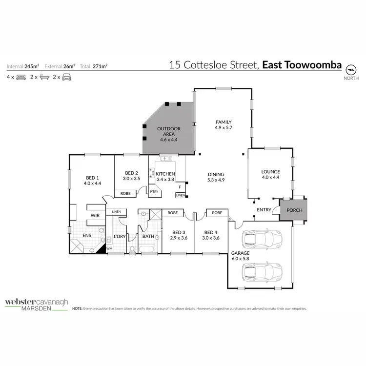 Floorplan of Homely house listing, 15 Cottesloe Street, East Toowoomba QLD 4350