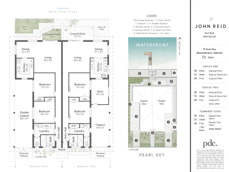 Floorplan of Homely house listing, 1&2/19 Pearl Key, Broadbeach Waters QLD 4218