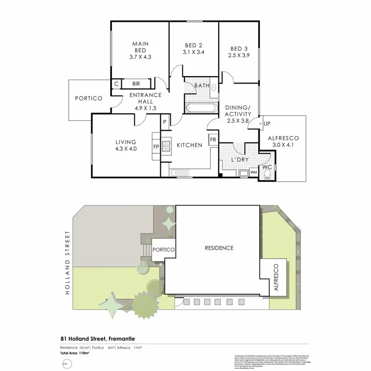 Floorplan of Homely house listing, 81 Holland Street, Fremantle WA 6160