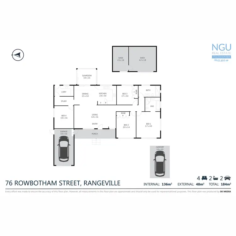 Floorplan of Homely house listing, 76 Rowbotham Street, Rangeville QLD 4350