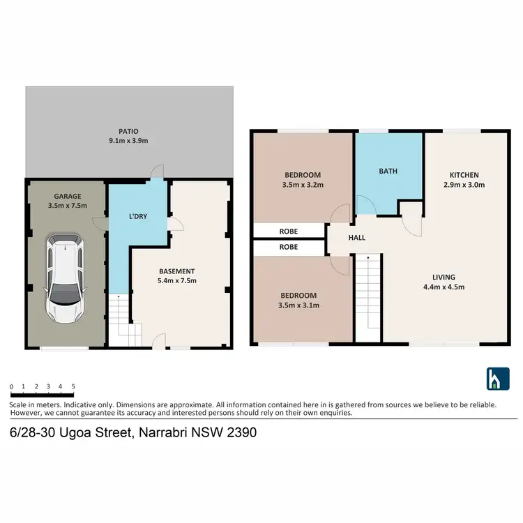 Floorplan of Homely apartment listing, 6/28-30 Ugoa Street, Narrabri NSW 2390