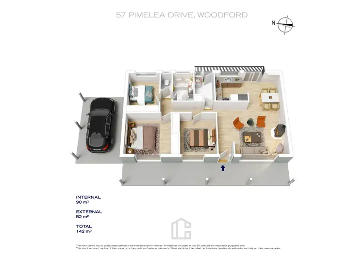 Floorplan of Homely house listing, 57 Pimelea Drive, Woodford NSW 2778