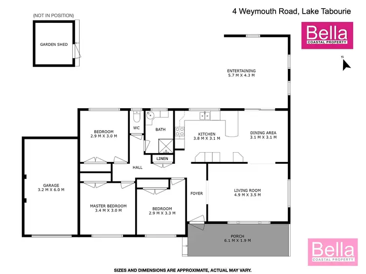 Floorplan of Homely house listing, 4 Weymouth Road, Lake Tabourie NSW 2539
