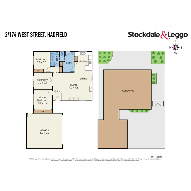 Floorplan of Homely unit listing, 2/174 West Street, Hadfield VIC 3046
