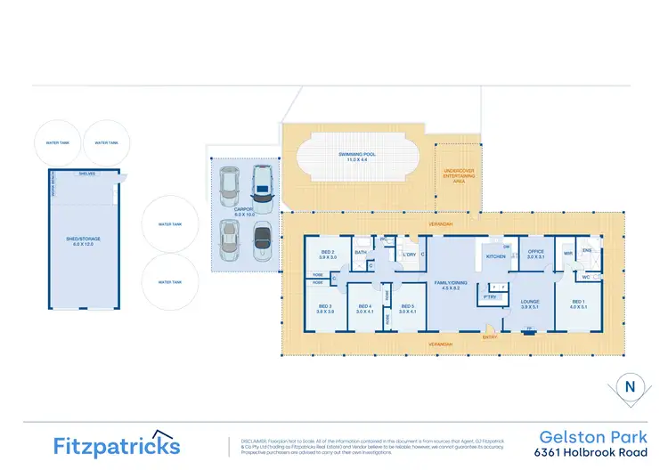 Floorplan of Homely house listing, 6361 Holbrook Road, Gelston Park NSW 2650